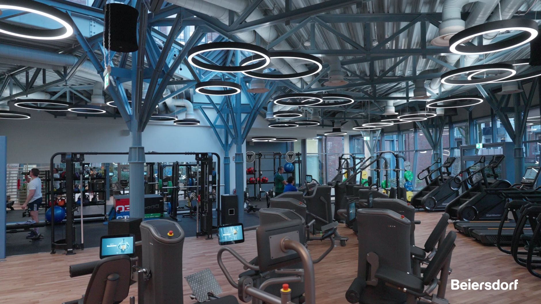 Fitness and wellbeing area at Beiersdorf.